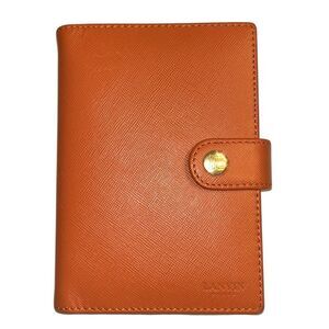 Lanvin Orange Agenda Wallet Notebook
